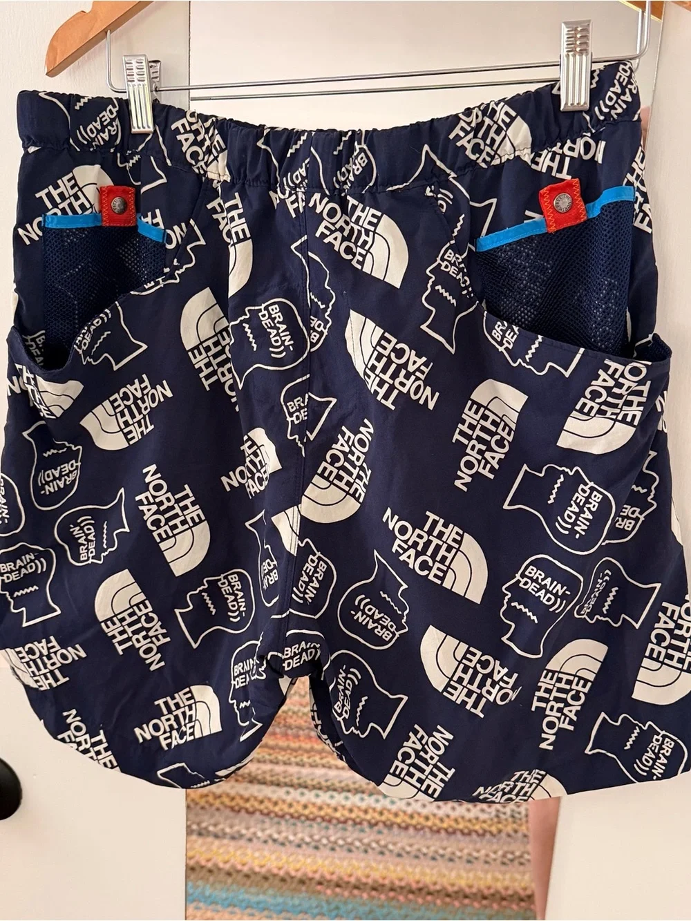 The North Face x Braindead Baggy Climber Blue Shorts Size M